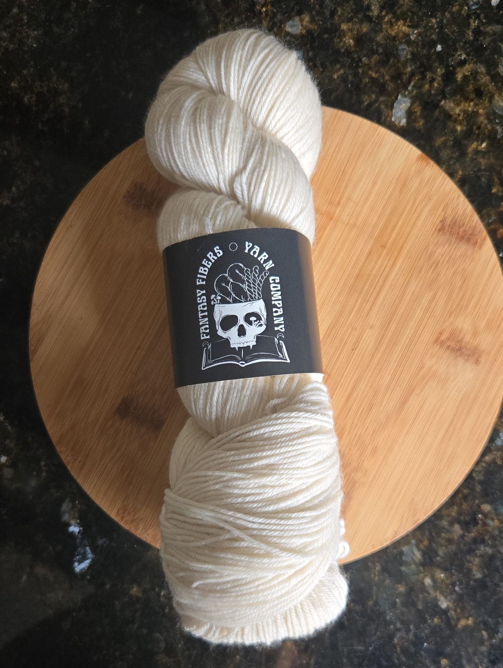 Cream Hand-Dyed Yarn - Soft Natural Cream